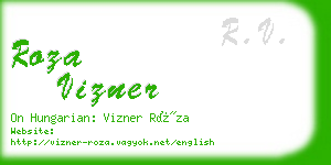 roza vizner business card